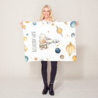 Niedliche Astronaut Space Monogram Boys