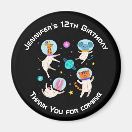 Niedliche Astronauten im Weltraum-Event Vielen Dan Magnet