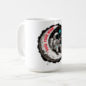 "Niedliche Astronautenkaffee-Tasse Kaffeetasse (Vorderseite Links)