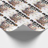 Niedliche Astronautenkatze | Astro Kitty | Space K Geschenkpapier (Ecke)