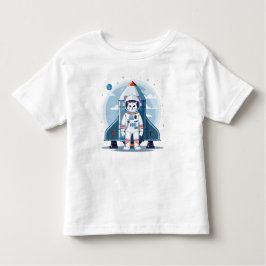 niedliche Astronautenkatze Kleinkind T-shirt
