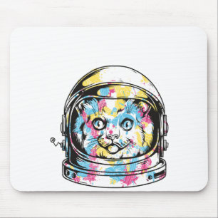 Niedliche Astronautenkatze Mousepad