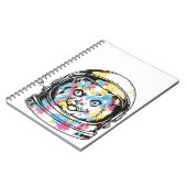 Niedliche Astronautenkatze Notizblock (Linke Seite)