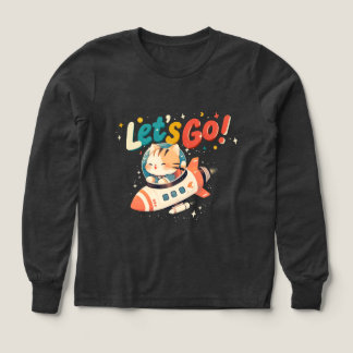 Niedliche Astronautenkatzenrakete im All