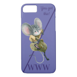 Niedliche athletische Maus "Sie Got dies" Lila Mon Case-Mate iPhone Hülle