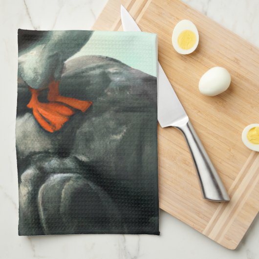 Niedliche Atlantikküste Geschirrtuch (Viertel Falte)