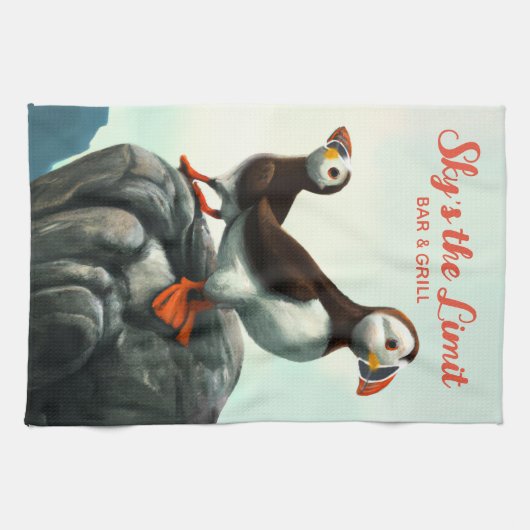 Niedliche Atlantikküste Geschirrtuch (Horizontal)