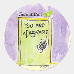 Niedliche Aufkleber für Cartoon und Herz