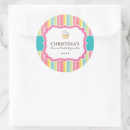 Niedliche Aufkleber für Cupcake (Tasche)