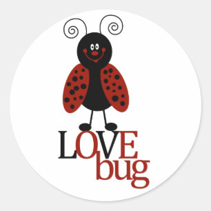 Niedliche Aufkleber "LIEBE BUG"