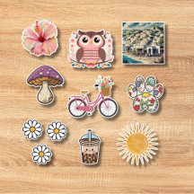 Niedliche Aufklebersammlung