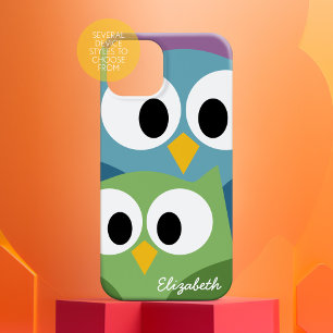 Niedliche Augen Cartoon mit Name - farbig Case-Mate iPhone Hülle