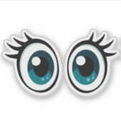 Niedliche Augen für Ihre elektronischen Geräte Aufkleber (Vorderseite)