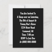 Niedliche Augen in der Dunkelheit scherzt Einladung (Rückseite)