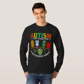 Niedliche Augenfarbe Puzzles Autismus Bewusstsein T-Shirt (Vorne ganz)