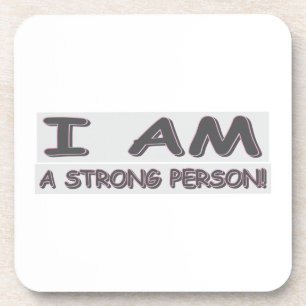 Niedliche Ausdrucksdesign STRONG PERSON" Kaufen Getränkeuntersetzer