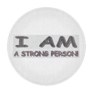 Niedliche Ausdrucksdesign STRONG PERSON" Kaufen Schneidebrett