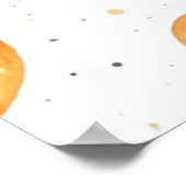 Niedliche Außenraumdusche Begrüßung Poster (Ecke)