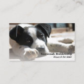 Niedliche austauschbare Bilder und QR-Code für Wel Visitenkarte (Vorderseite)