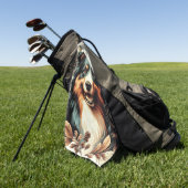 Niedliche Australische Schäfermalerei Golfhandtuch (Gras)