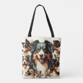 Niedliche Australische Schäfermalerei Tasche (Rückseite)