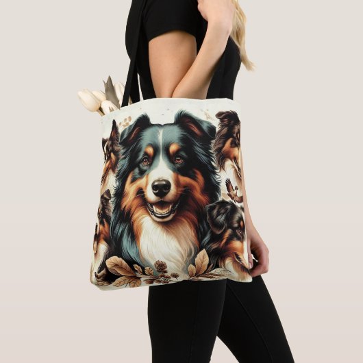 Niedliche Australische Schäfermalerei Tasche (Von Nahem)