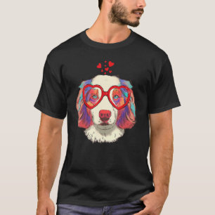 Niedliche australische Shepherd Dog Sonnenbrille L T-Shirt