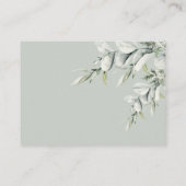 Niedliche australische Tiere Eukalyptus Diaper Raf Begleitkarte (Rückseite)