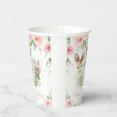 Niedliche australische Tiere Pink Floral 1. Geburt Pappbecher (Rechts)