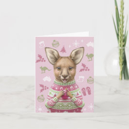 Niedliche Australische Weihnachtskarte Feiertagskarte