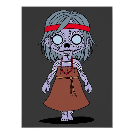 Niedliche australische Zombie Poster (Vorderseite)