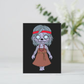 Niedliche australische Zombie Postkarte (Stehend Vorderseite)