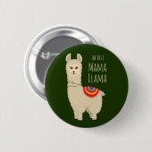 Niedliche Auszeichnung "Best Mama Llama" Button (Vorne & Hinten)