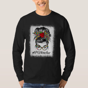Niedliche Autismus Bewusstsein Monat Puzzle Messy T-Shirt