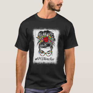 Niedliche Autismus Bewusstsein Monat Puzzle Messy T-Shirt