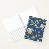 Niedliche Autos im Stadtmuster für kleine Jungen b Notizblock (Innenseite)