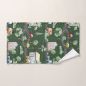 Niedliche Autos im Stadtmuster für kleine Jungen Badhandtuch Set (Handtuch)