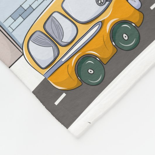 Niedliche Autos im Stadtmuster für kleine Jungen Fleecedecke (Ecke)