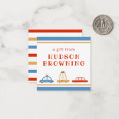 Niedliche Autos Personalisierte Geschenkgutscheine Mitteilungskarte (Vorderseite/Rückseite Beispiel)
