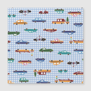 Niedliche Autoskizze: Einfach Nahtlos Magnetkarte