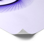 Niedliche Autoskizze Lila Poster (Ecke)