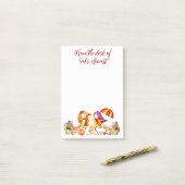 Niedliche Autumn Time Fun Playmates Post-it Klebezettel (Auf Schreibtisch)