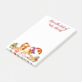 Niedliche Autumn Time Fun Playmates Post-it Klebezettel (angewinkelt)