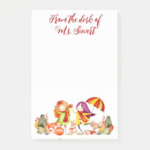 Niedliche Autumn Time Fun Playmates Post-it Klebezettel (Vorderseite)