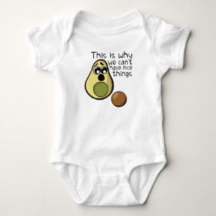 Niedliche Avocado deshalb können wir Nizza Sachen Baby Strampler