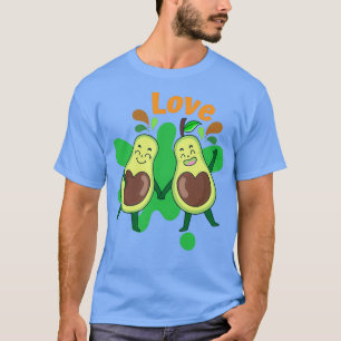 Niedliche Avocado-Liebe gemeinsam T-Shirt