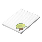 Niedliche Avocado-Linate-Ernährung Notizblock (Rotiert)