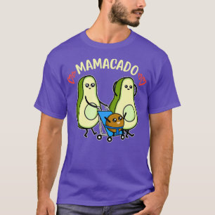 Niedliche Avocado Schwangerschaft Mamacado Mama zu T-Shirt
