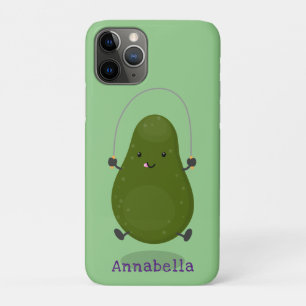 Niedliche Avocado-Springseil-Cartoon-Abbildung Case-Mate iPhone Hülle