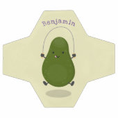 Niedliche Avocado-Springseil-Cartoon-Abbildung Fußball (Flach)